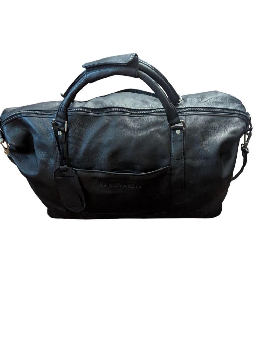 Novartis Leather Weekender